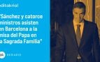 Pedro Sánchez Papa León XIV; ministros