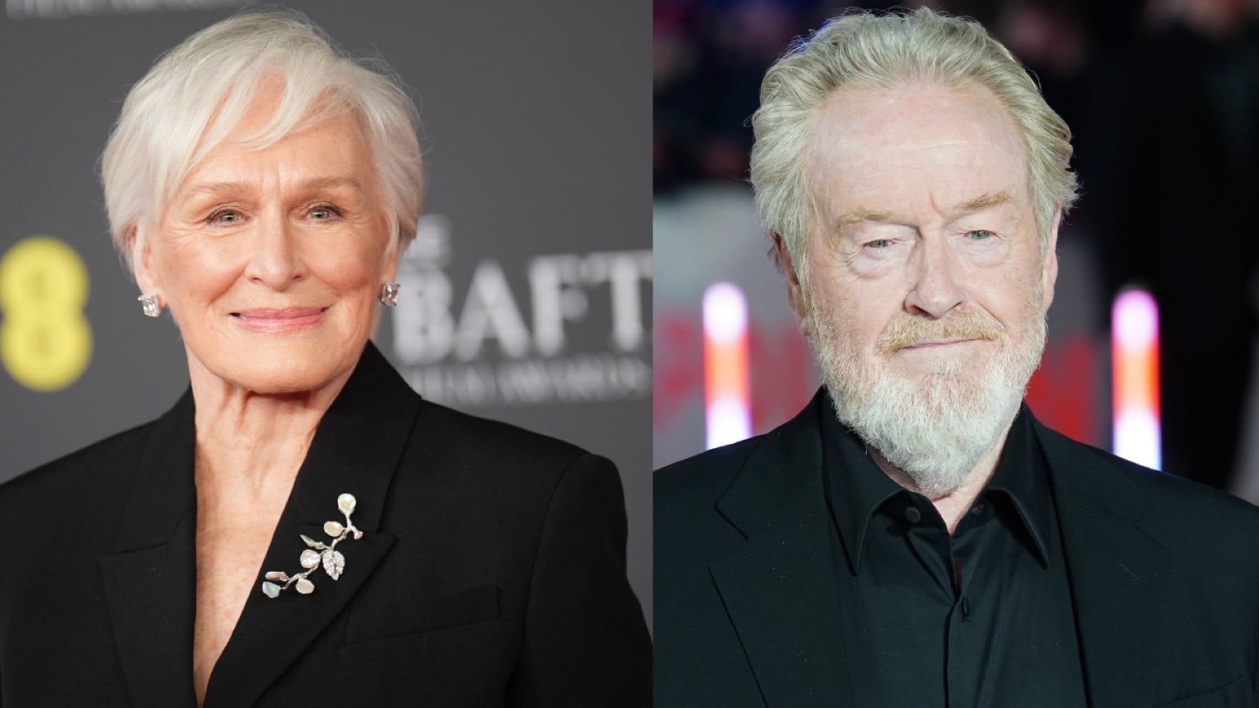 Glenn Close y Ridley Scott (Europa Press).