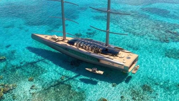 velero de lujo cubierta de cristal