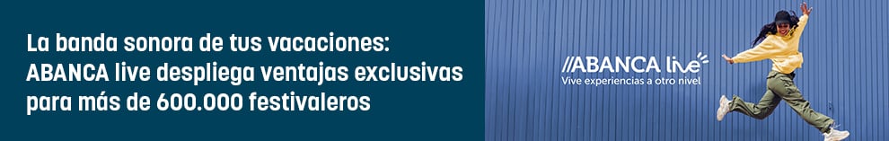 La banda sonora de tus vacaciones: ABANCA live despliega ventajas exclusivas para más de 600.000 festivaleros