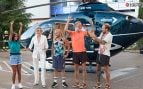 Imagen de la final de Supervivientes 2024 de la llegada de los finalistas a Mediaset en helicóptero (Mediaset).