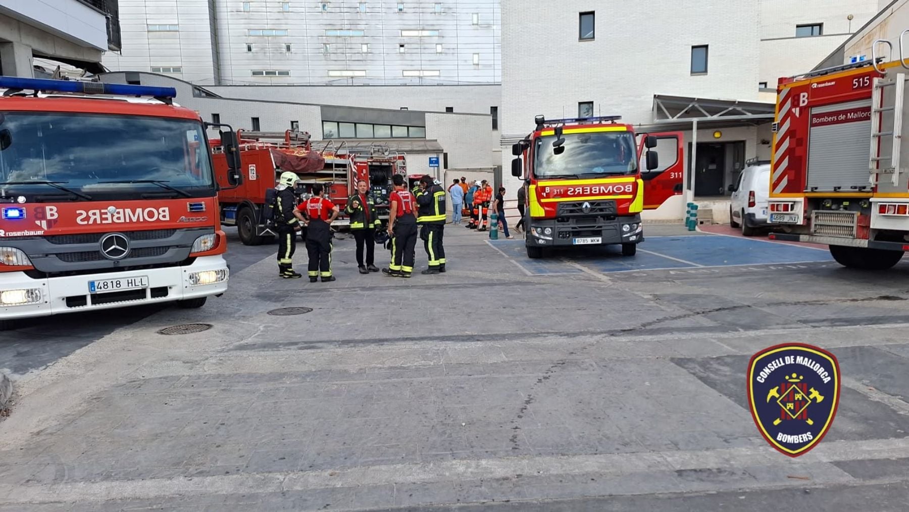 Un alarmante incendio en el Hospital de Manacor ob