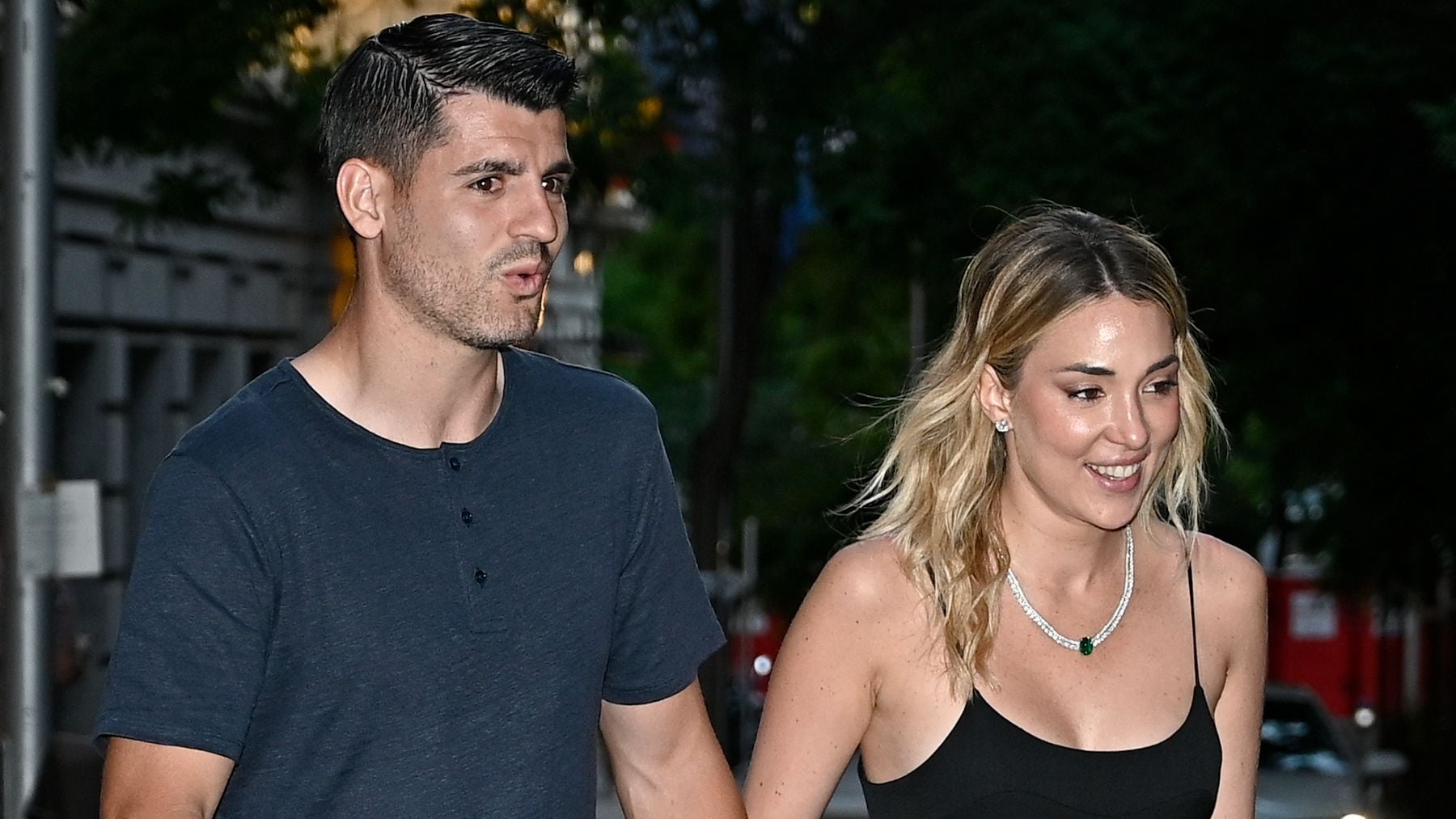 Álvaro Morata y Alice Campello. (Foto: Europa Press)