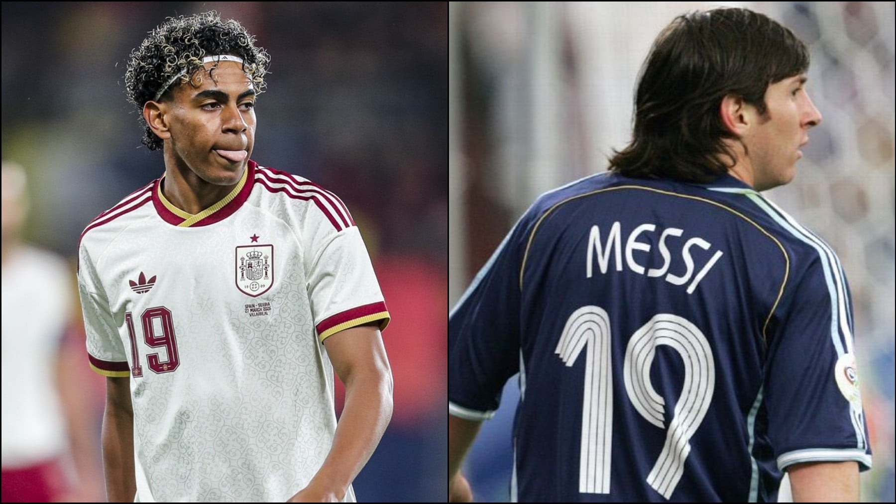 Lamine Yamal se compara con Messi en redes sociales con un p