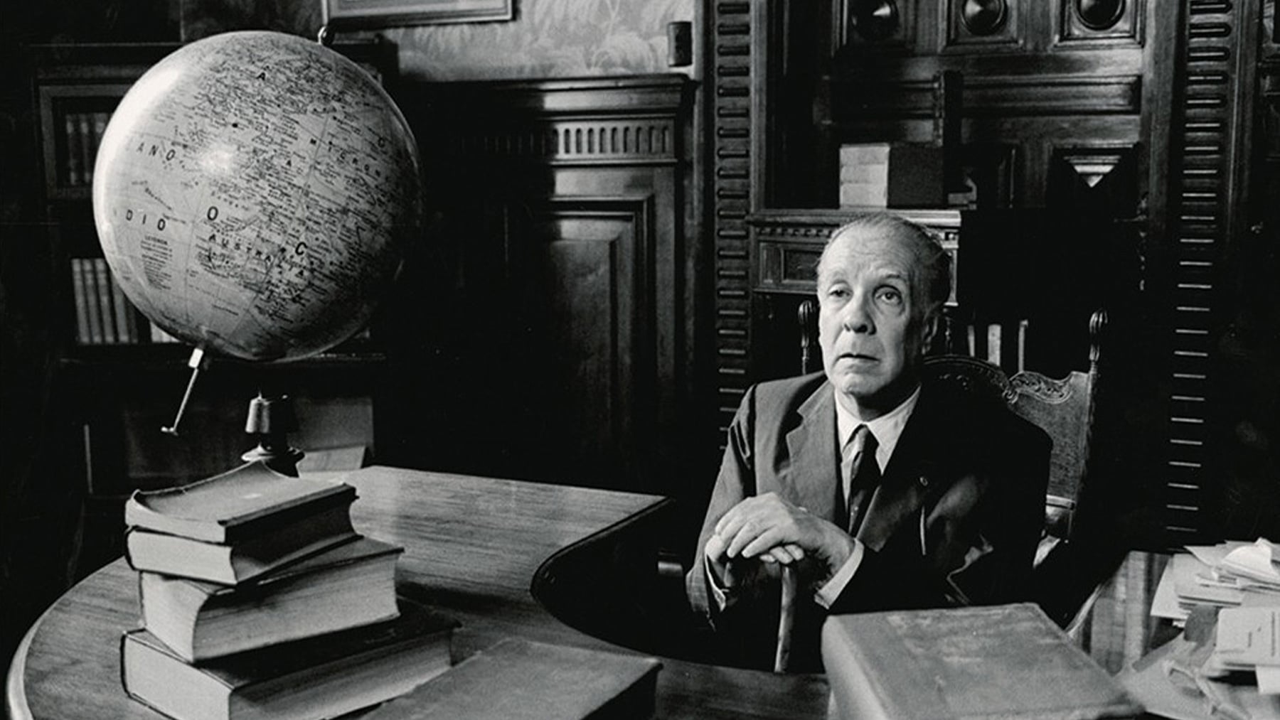 Jorge Luis Borges en 1971. Foto: Museo Nacional de Bellas Artes de Argentina.