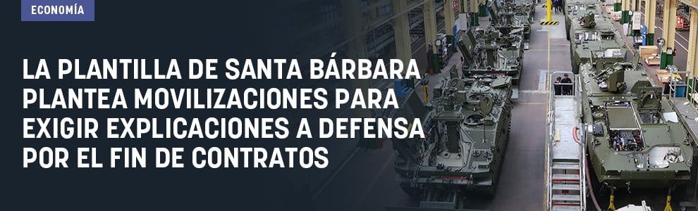 La plantilla de Santa Bárbara plantea movilizaciones para exigir explicaciones a Defensa por el fin de contratos