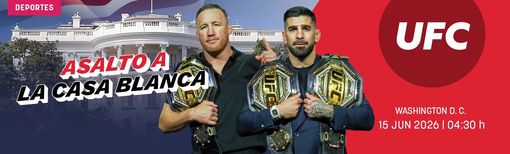 UFC Freedom 250 Topuria-Gaethje: asalto a la Casa Blanca