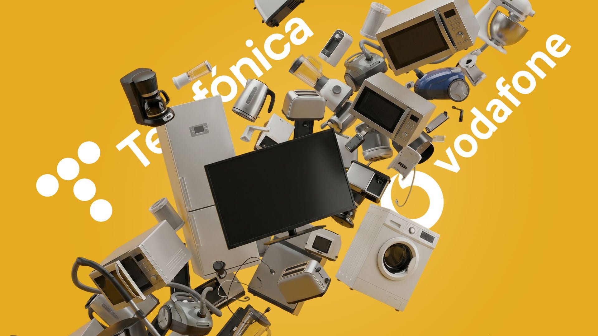 Telefónica y Vodafone trasladan su batalla a la venta de televisiones, electrodomésticos y productos de hogar