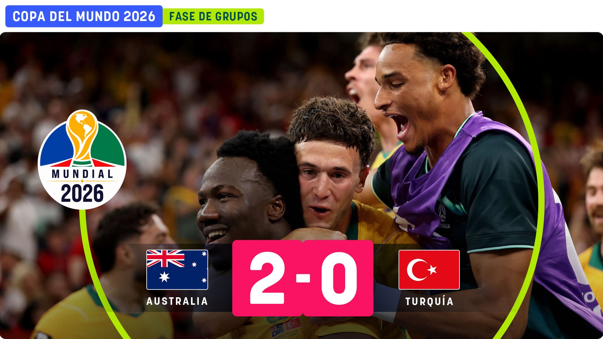 Australia se hace gigante en Vancouver y mete en un lío a Turquía