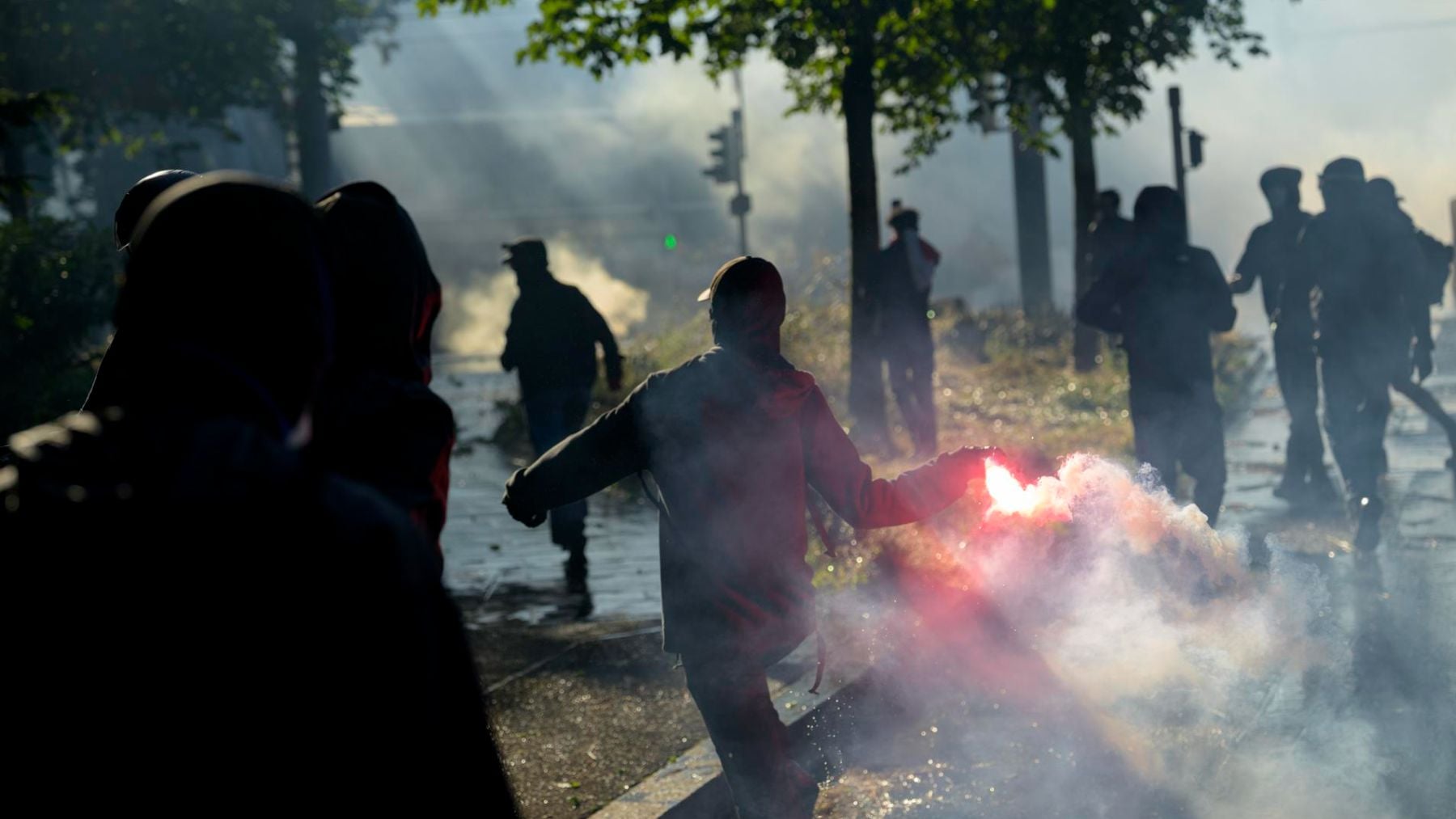 Vandalismo y disturbios en Ginebra durante la manifestación contra el G7