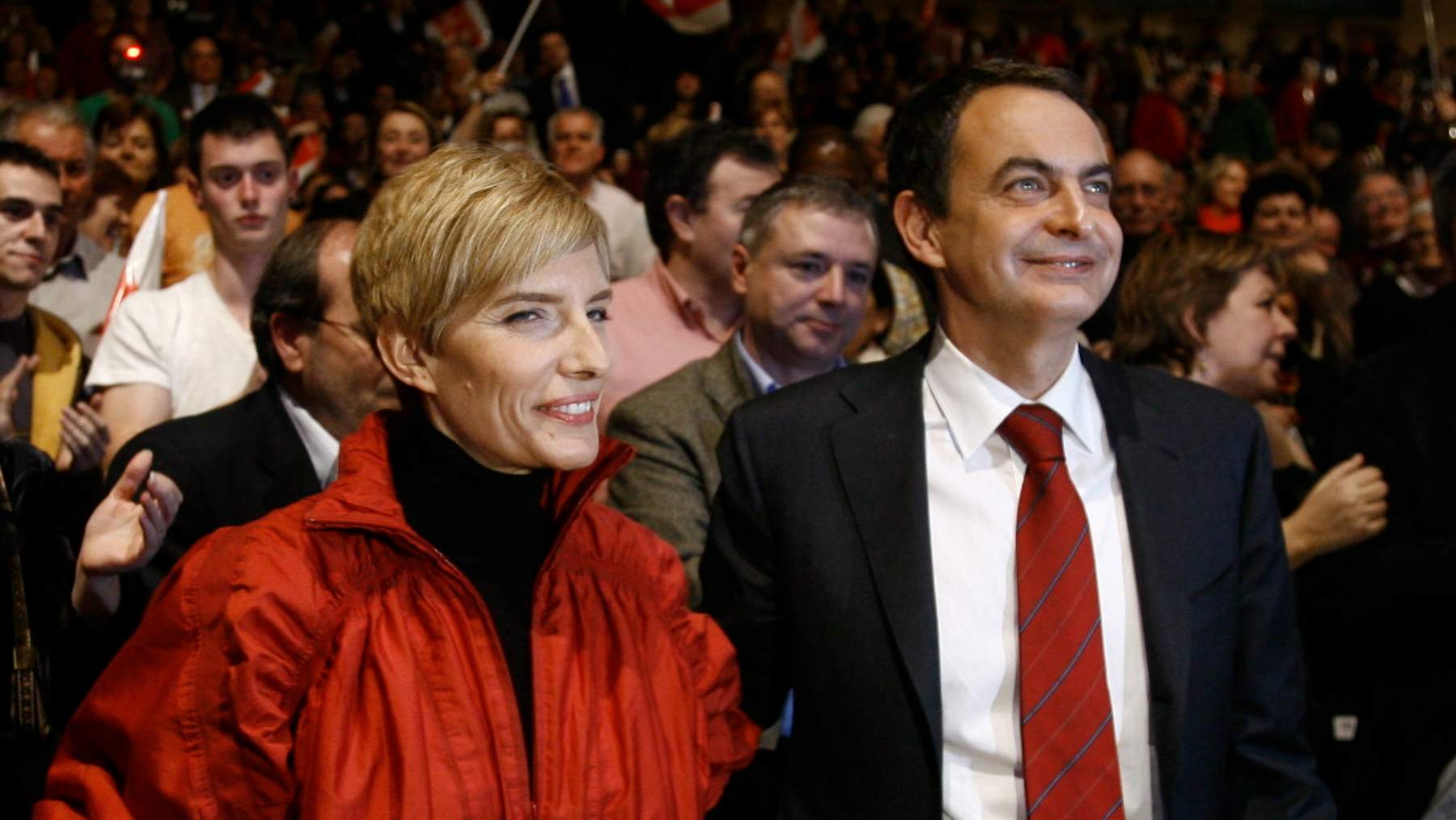 Sonsoles Espinosa y José Luis Rodríguez Zapatero (Foto: EP).