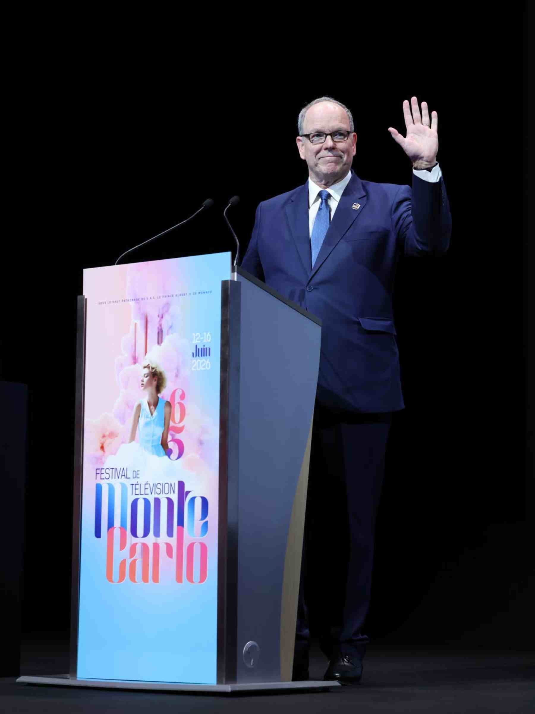 El príncipe Alberto de Mónaco en un festival de TV. (Foto: @ palaisprincierdemonaco)