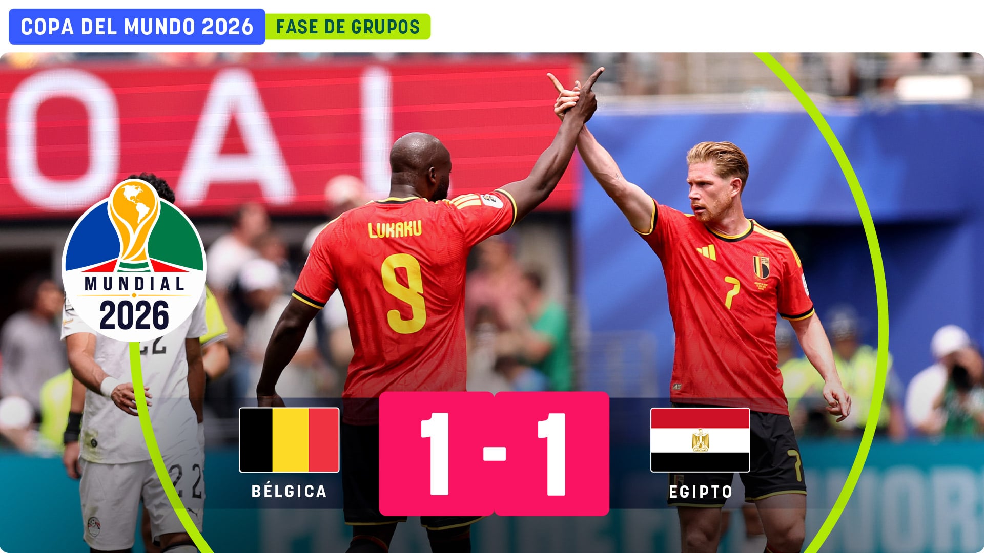 Lukaku impide el sorpaso egipcio 