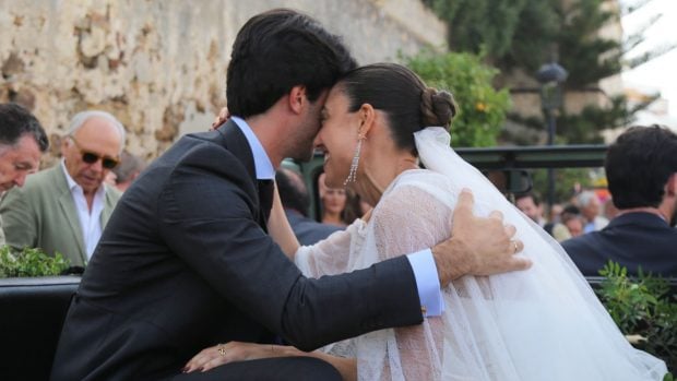 Claudia, la hija de Raquel Revuelta, y Vicen, su marido. (Foto: Europa Press)