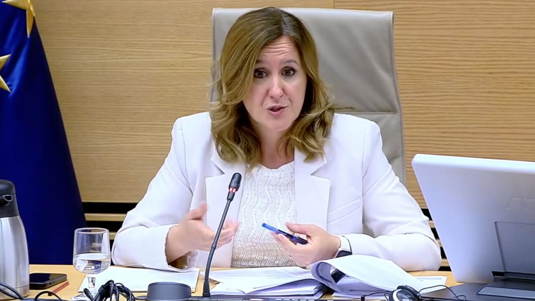 María José Catalá, alcaldesa de Valencia, este lunes, en el Congreso. (EDUARDO PARRA / EUROPA PRESS).