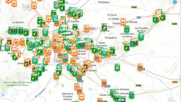precio de la gasolina 19 junio Andalucía