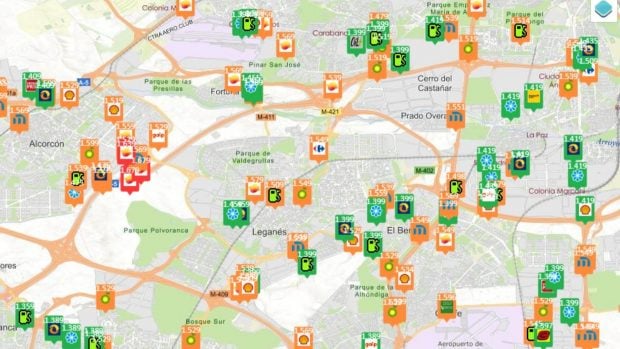 precio gasolina 20 junio Madrid