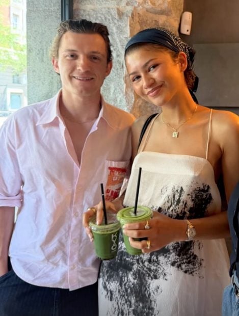 tom holland zendaya matcha