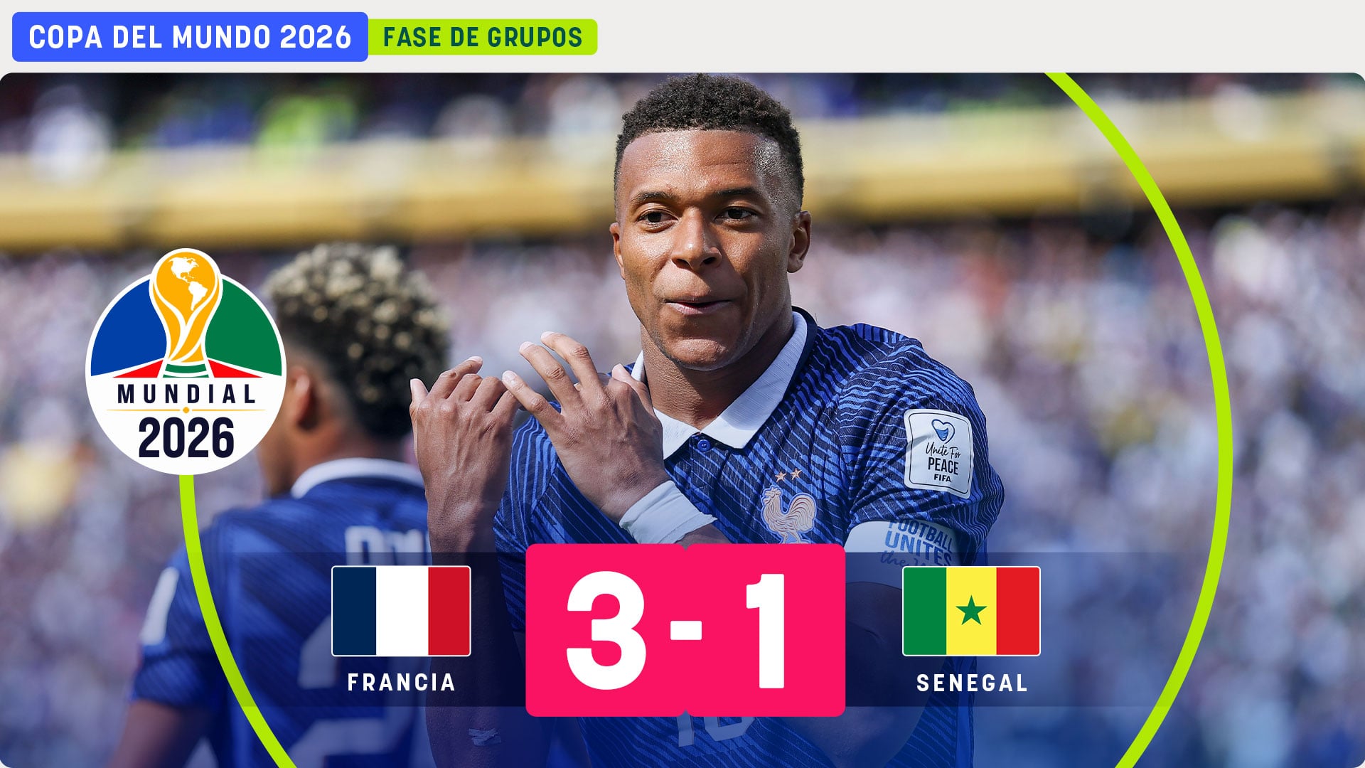 Mbappé tritura a Senegal y Francia sabe sufrir para ganar su primer partido en el Mundial