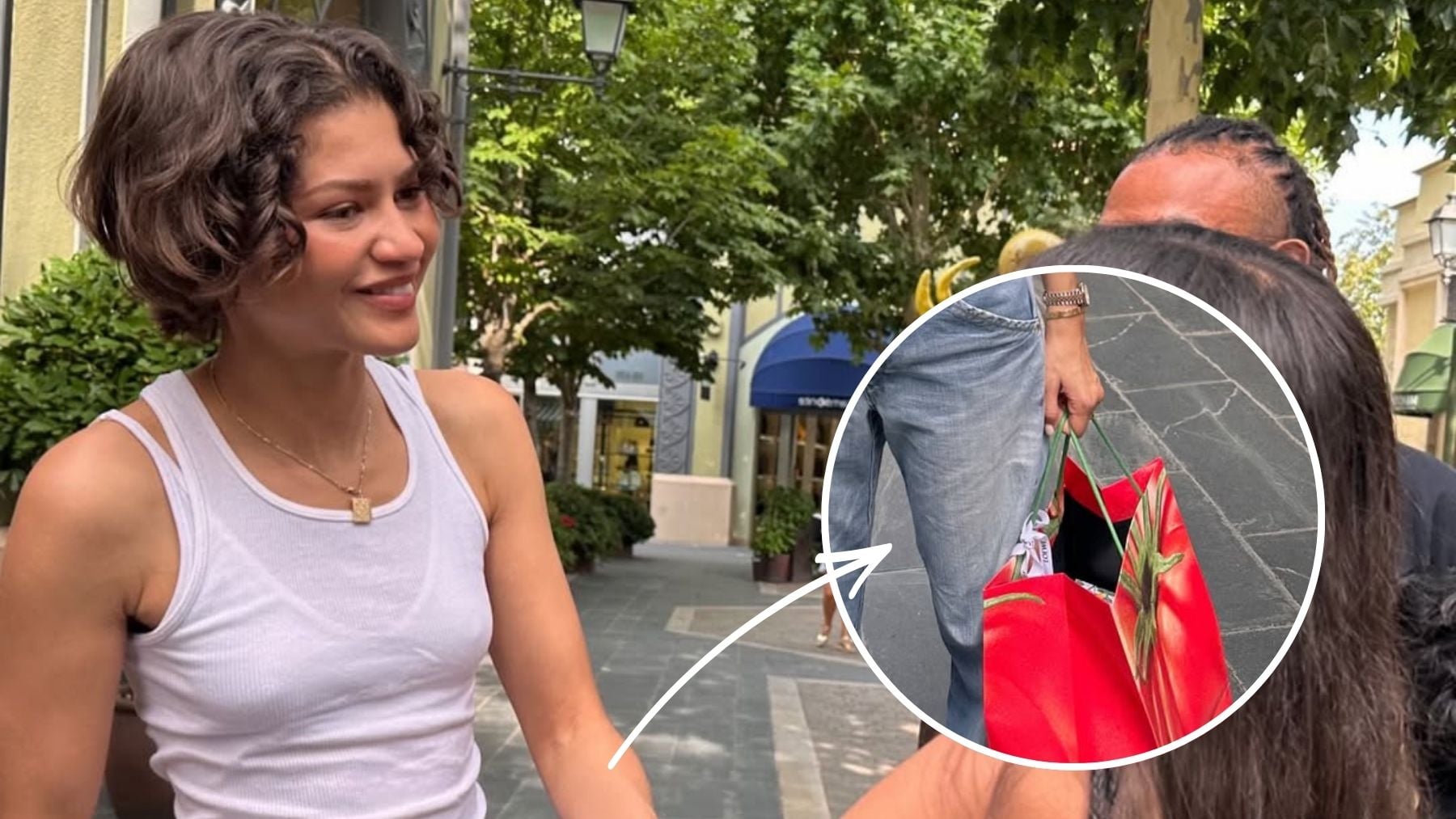 Zendaya de shopping en Las Rozas Village. (Foto: Erea Louro)