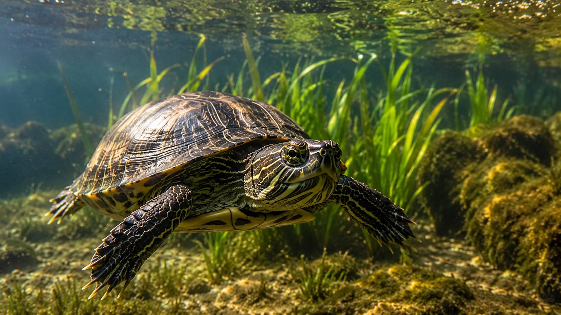 Hito de esperanza en la zoología española: un estudio con drones confirma que hay 600 tortugas de agua dulce en los humedales de Menorca