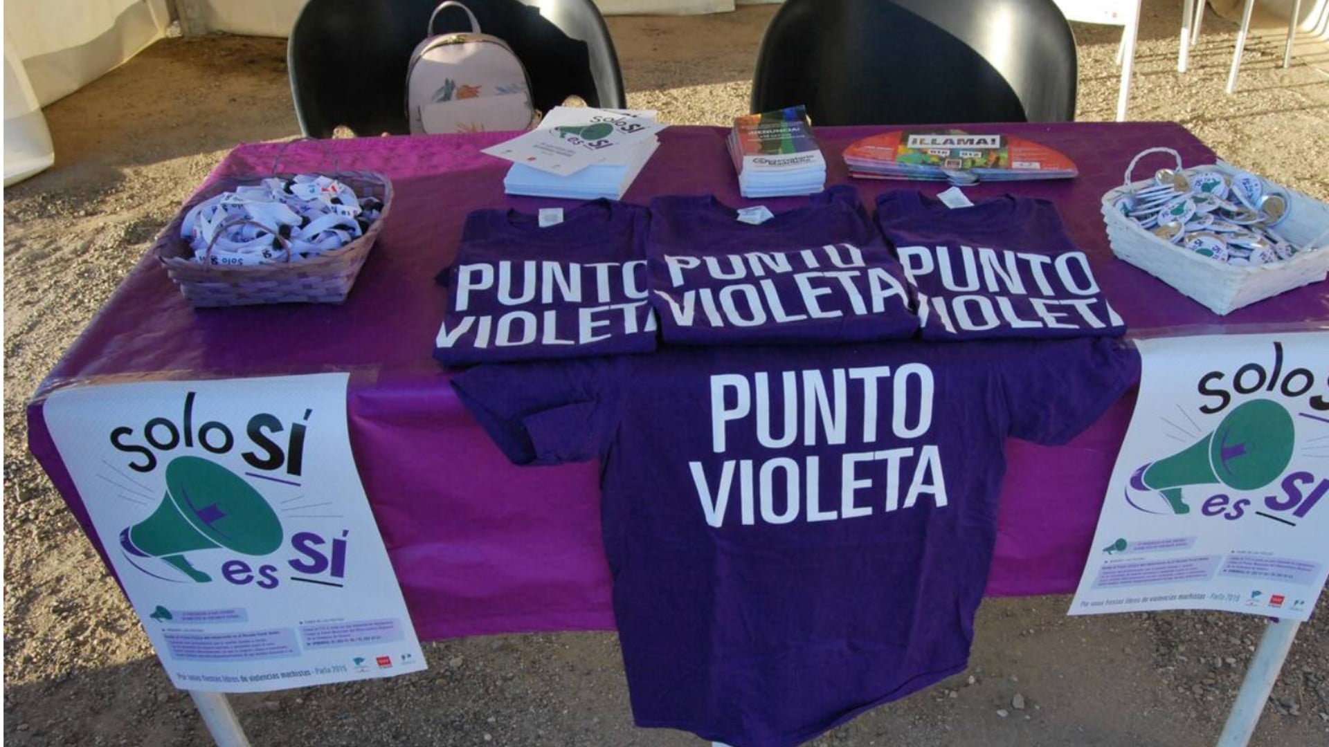 Parla (PSOE) gasta 16.458,53 euros en poner puntos violeta y arcoíris en sus fiestas patronales