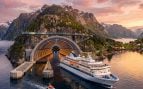 Túnel marítimo en Noruega. Imagen generada con IA.