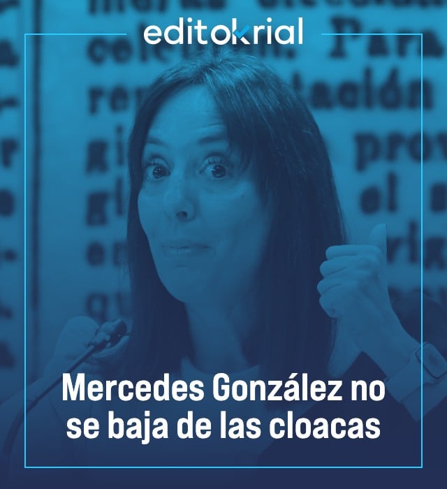 Mercedes González no se baja de las cloacas