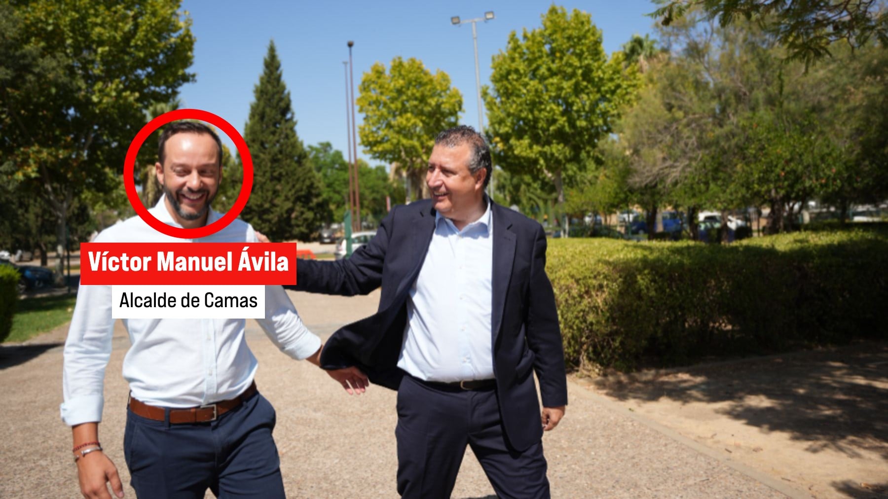 El Ayuntamiento socialista de Camas se gasta 116.500 € en un bulevar con una escultura de Sergio Ramos