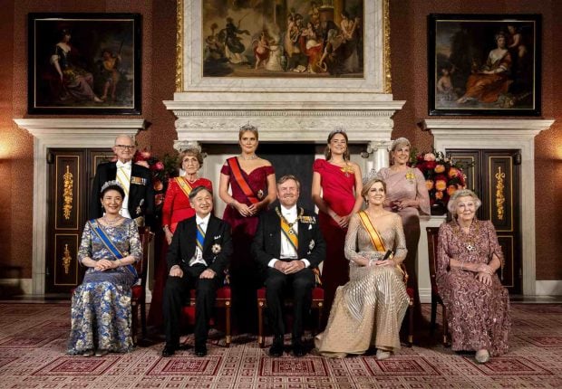La familia real de Holanda en una cena de Estado. (Foto: EFE) 