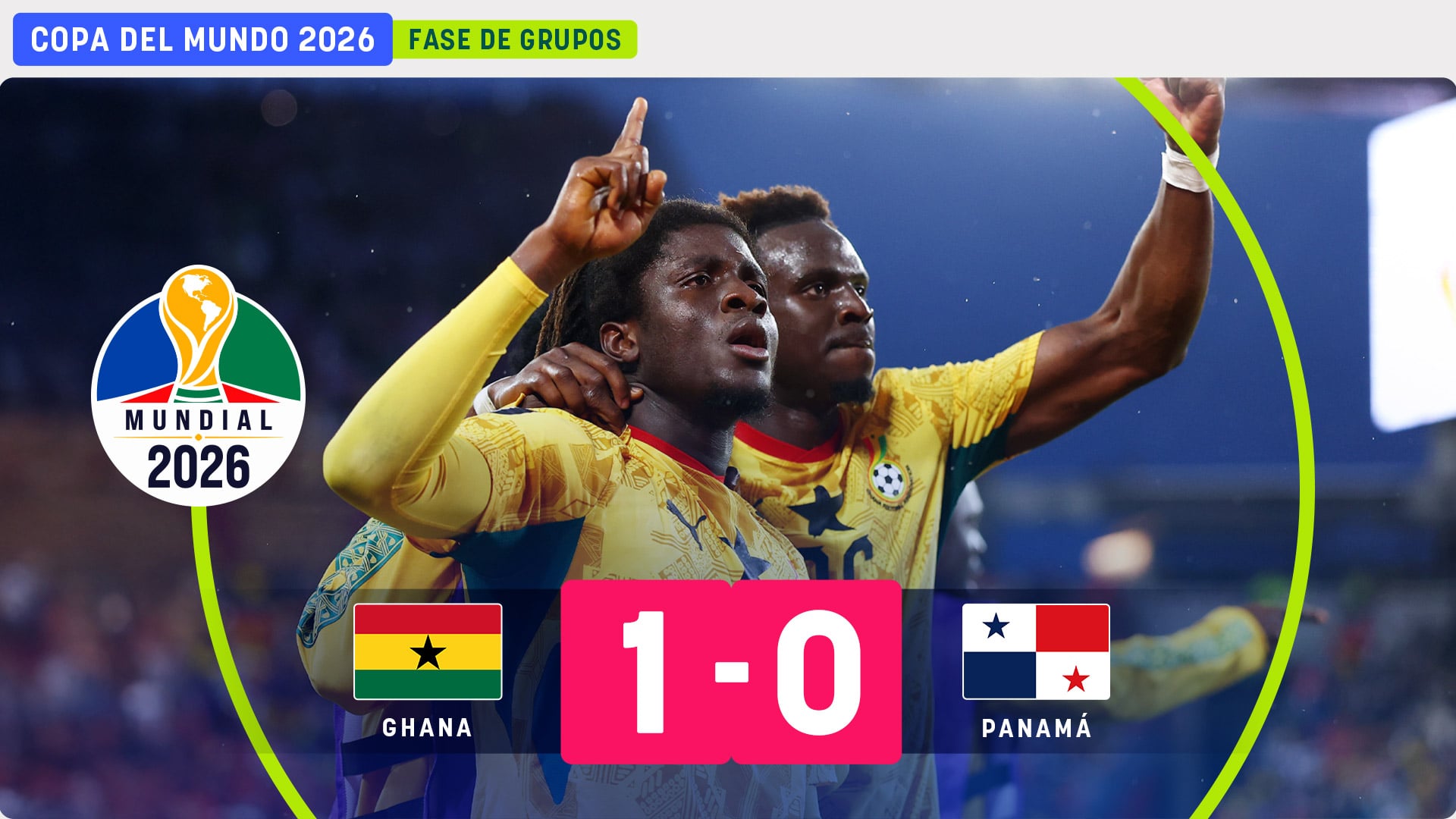 Yirenki despierta a Ghana en el descuento para doblegar a Panamá