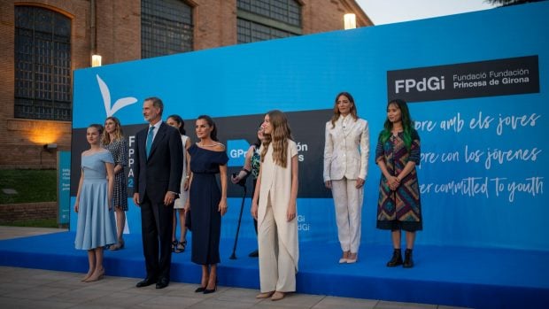 El día del encuentro entre María Hervás y la Reina Letizia. (Foto: Europa Press)
