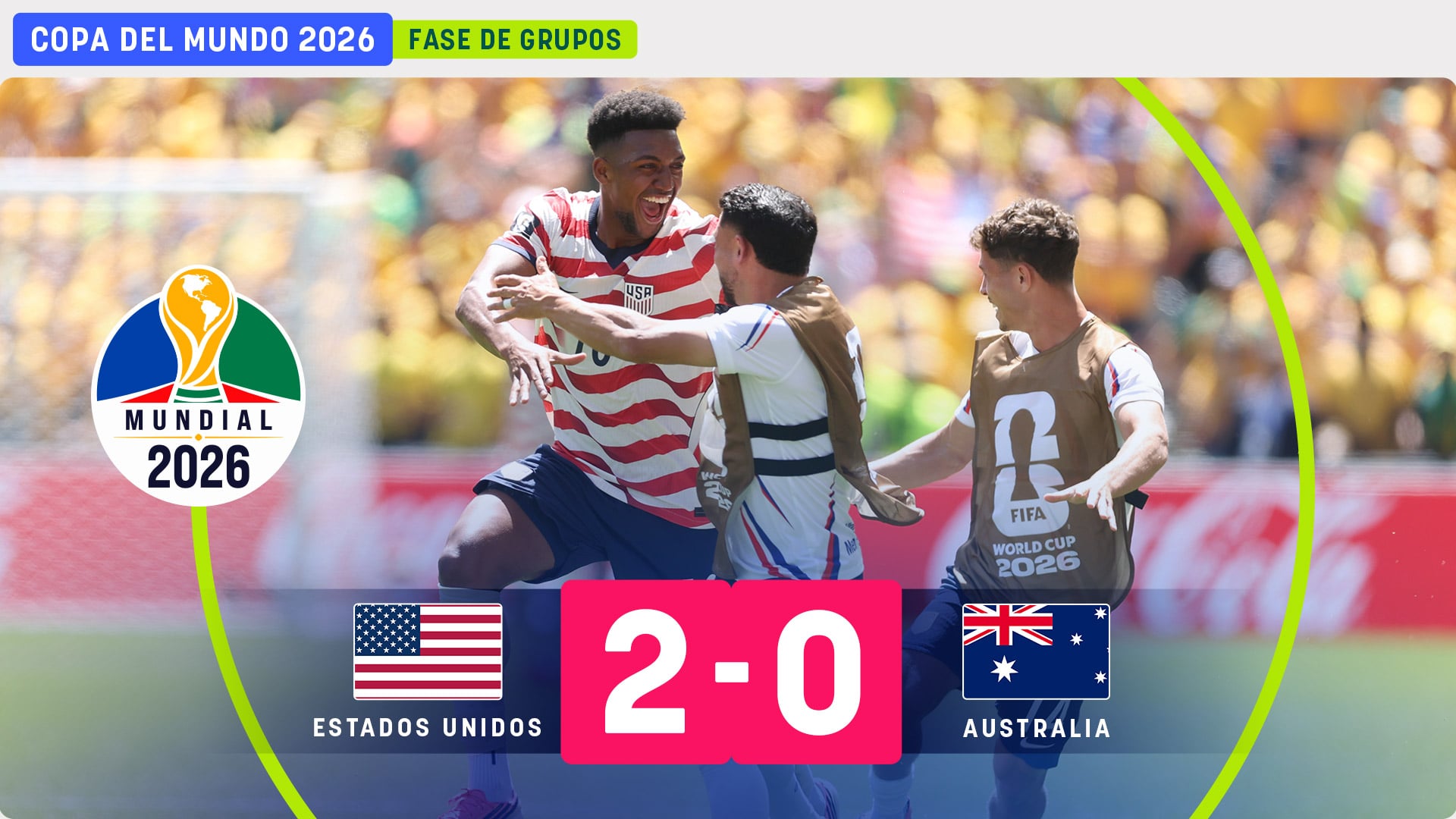 Estados Unidos sella su billete a dieciseisavos del Mundial y alimenta el sueño americano