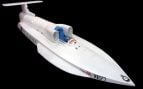 Spirit of Australia, hidroplano diseñado y construido por Ken Warby en Australia entre 1972 y 1974. Foto: Colección del Museo Marítimo Nacional de Australia. Adquirido con la colaboración de Speedo Group Ltd.
