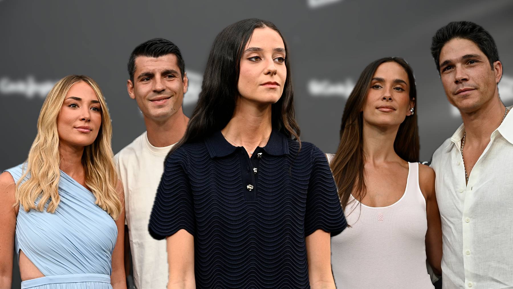 Alice Campello, Álvaro Morata, Victoria Federica, María Pombo y Pablo Castellano. (Foto: Europa Press)