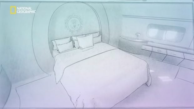 Nuevo dormitorio de Trump en el avión