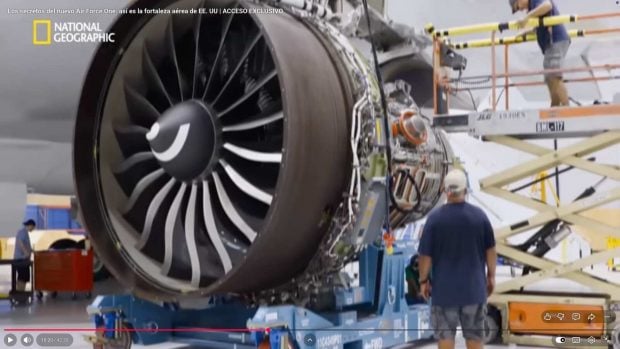 Motores del nnuevo avión de Trump