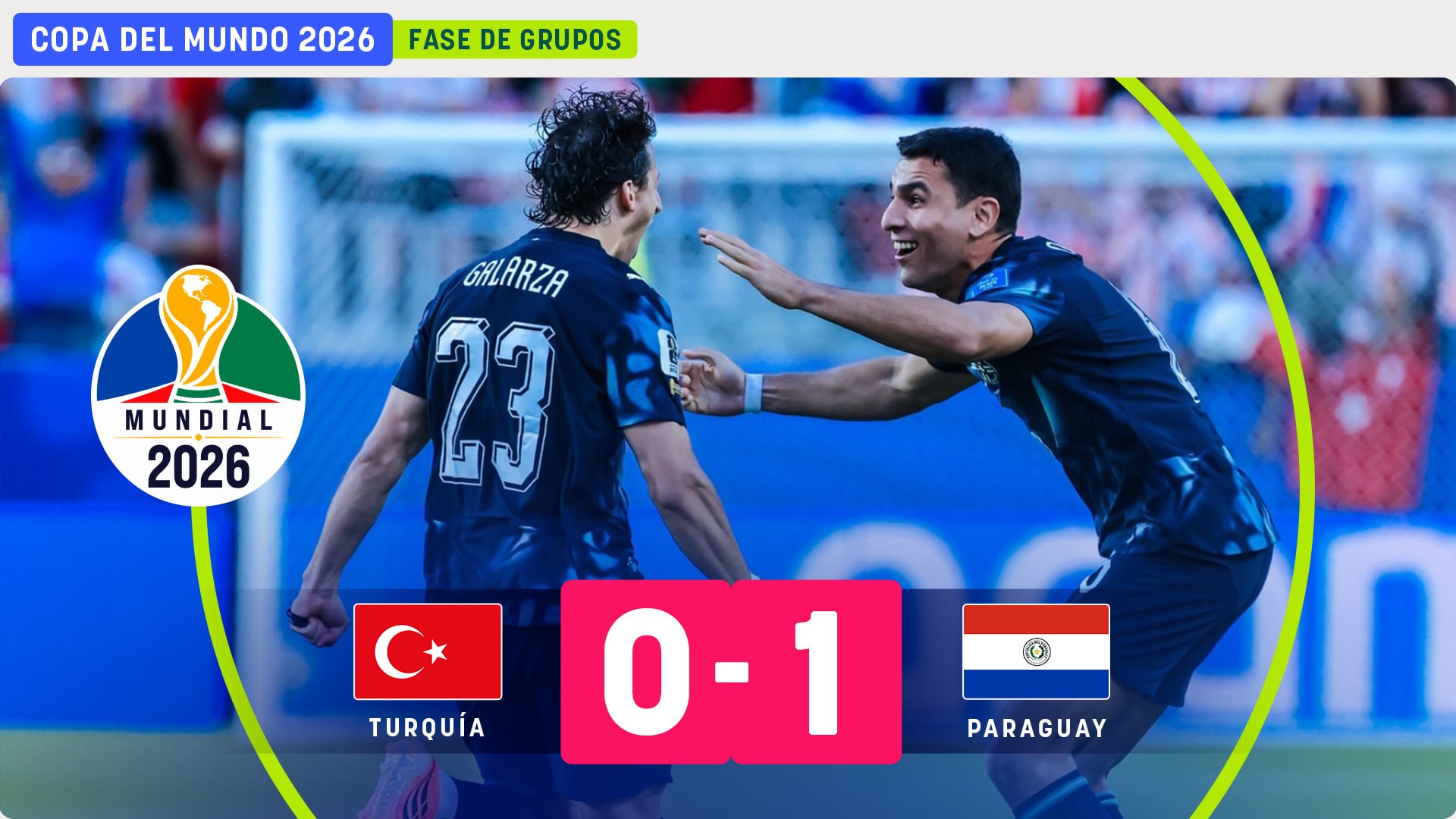 Paraguay da el campanazo ganando a Turquía