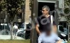 Bienzobas con su padre en Amorebieta.