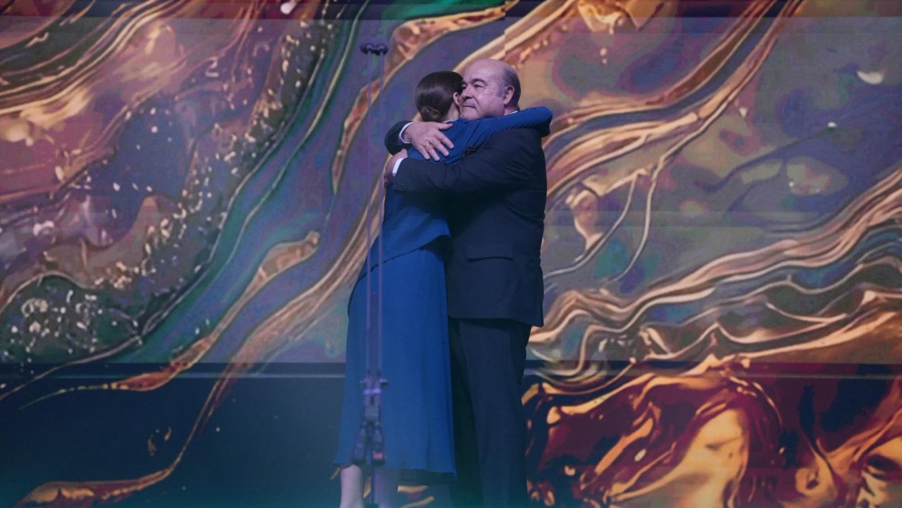 Antonio Resines y Lidia San José en los premios Anillos de Oro. (Foto: Cortesía)