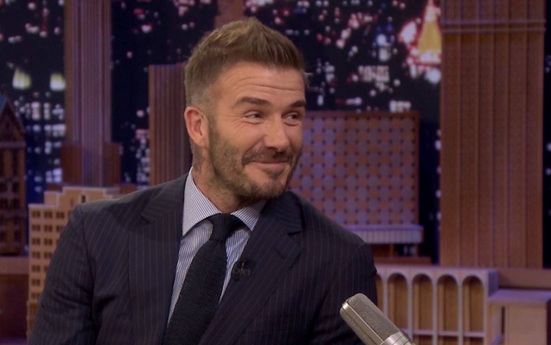 David Beckham en televisión. (Foto: YouTube)