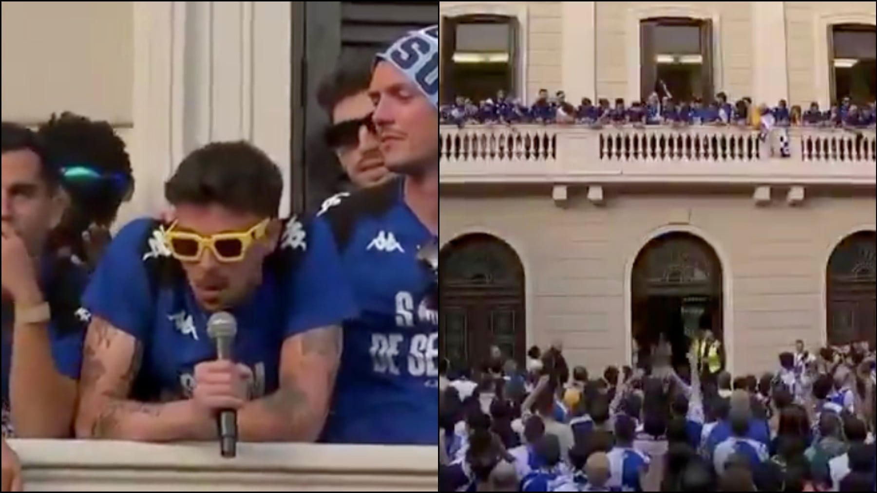 Cánticos de ¡Pedro Sánchez, hijo de puta! en la celebración de ascenso del Sabadell