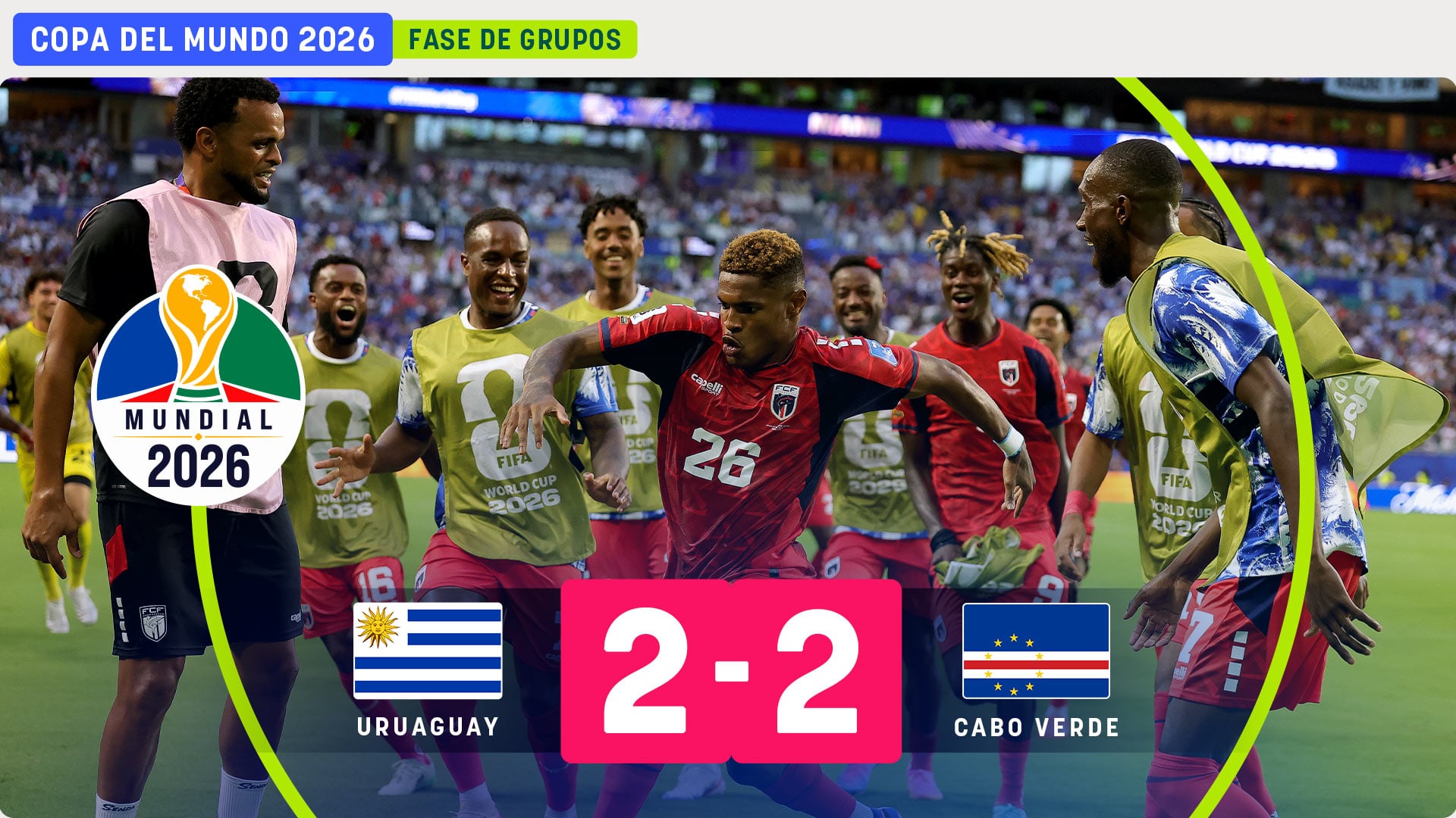 Cabo Verde se agranda y también pincha la ilusión de Uruguay