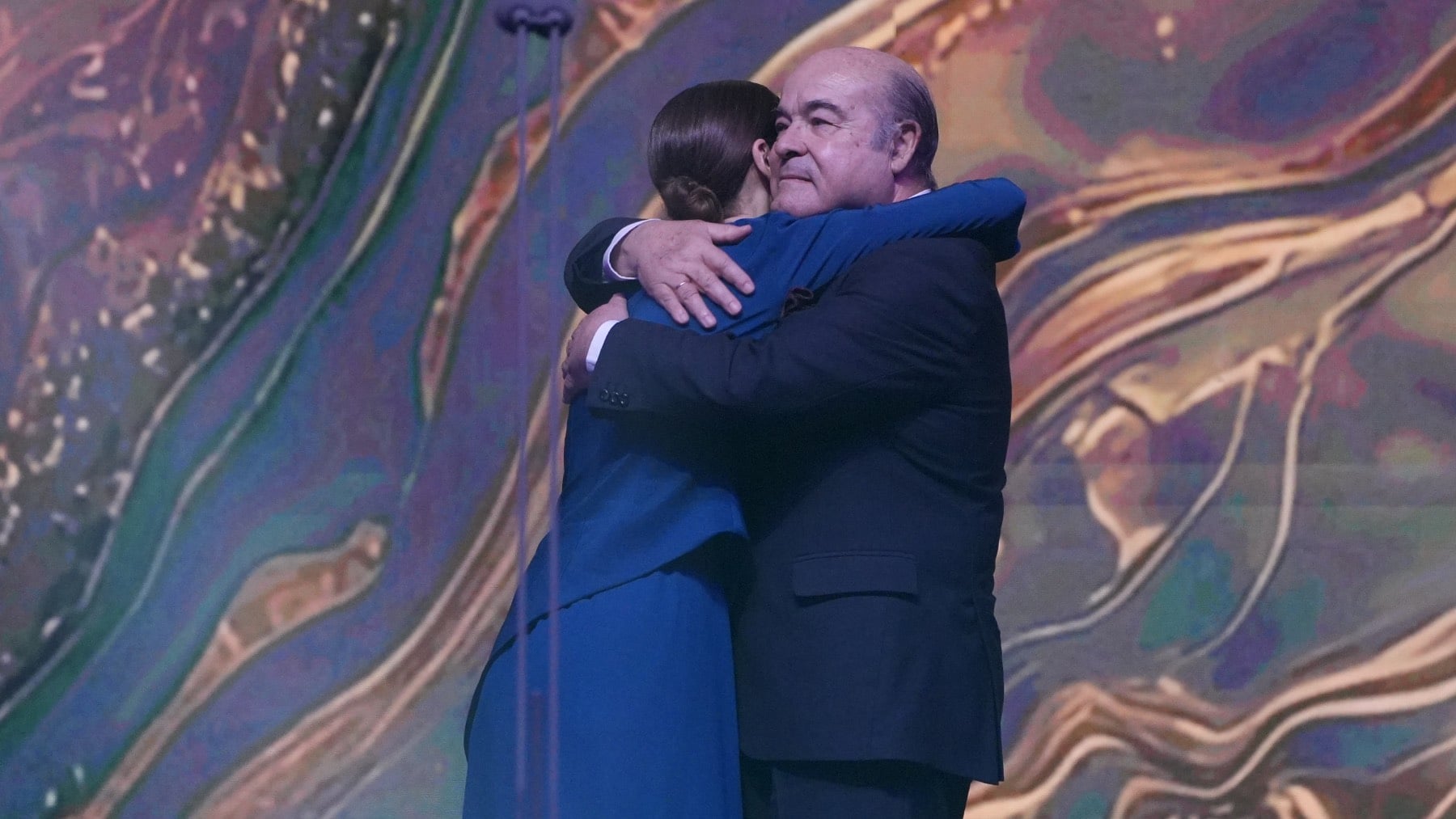 Antonio Resines y Lidia San José en los premios Anillos de Oro. (Foto: Cortesía)