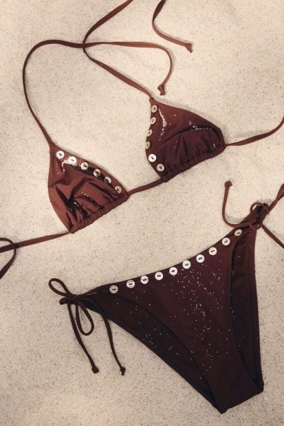 H&M, bikini, verano, moda, top, botones