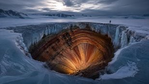 Hielo, antártica, Gondwana