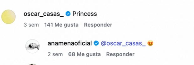 Óscar Casas, Ana Mena