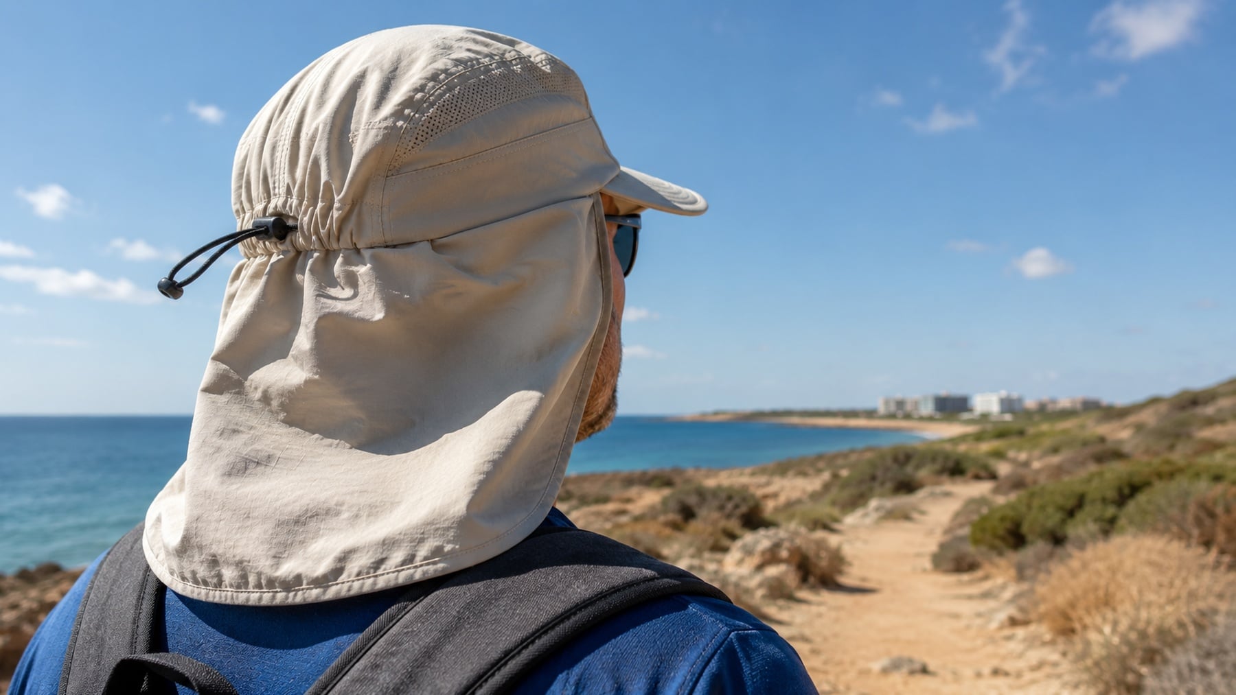 Recreación de gorra sahariana.