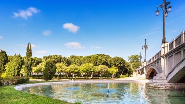 Jardines del Turia en Valencia. 