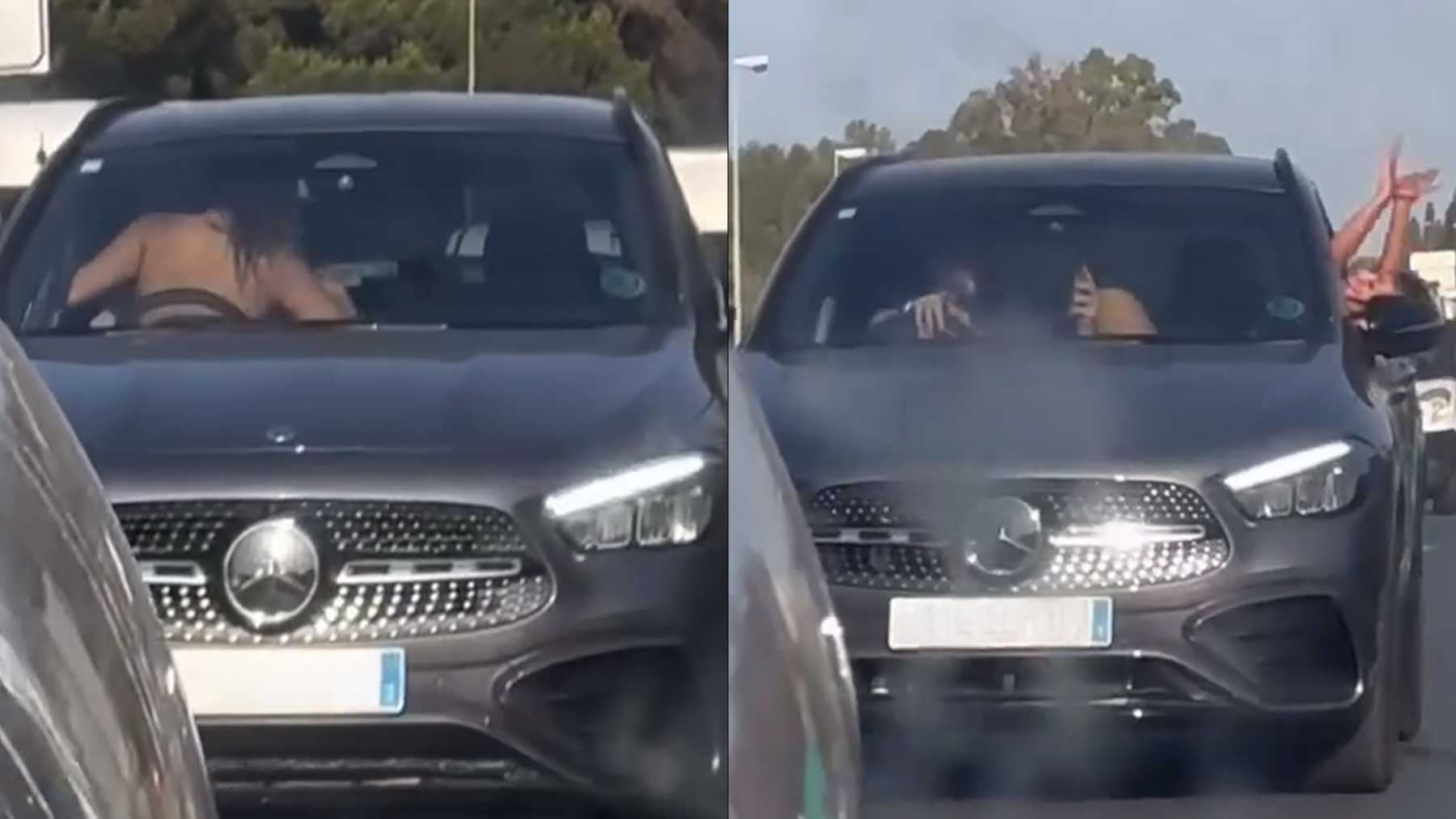 Pillan a una pareja manteniendo relaciones sexuales en un coche por una carretera de Marbella